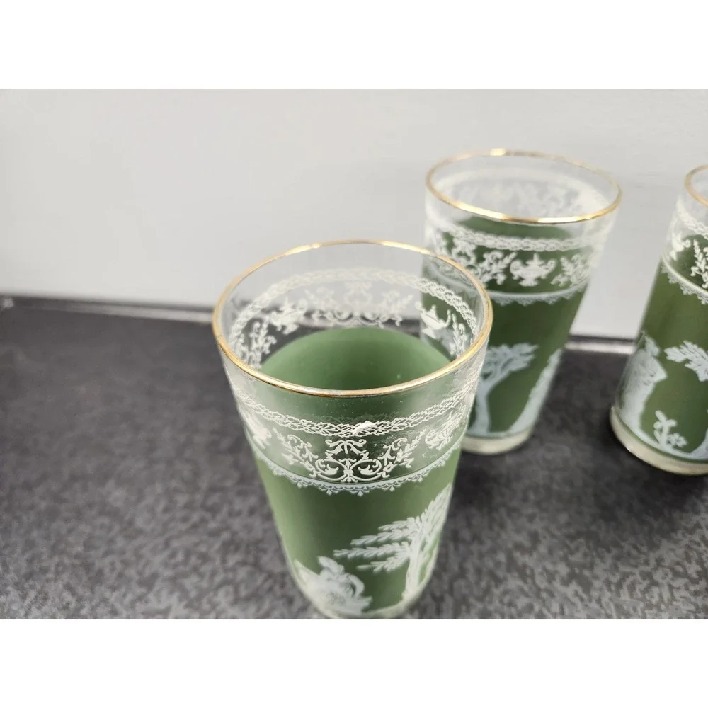 Set of 4 Vintage Wedgwood Jasperware Jeanette Green Hellenic 5